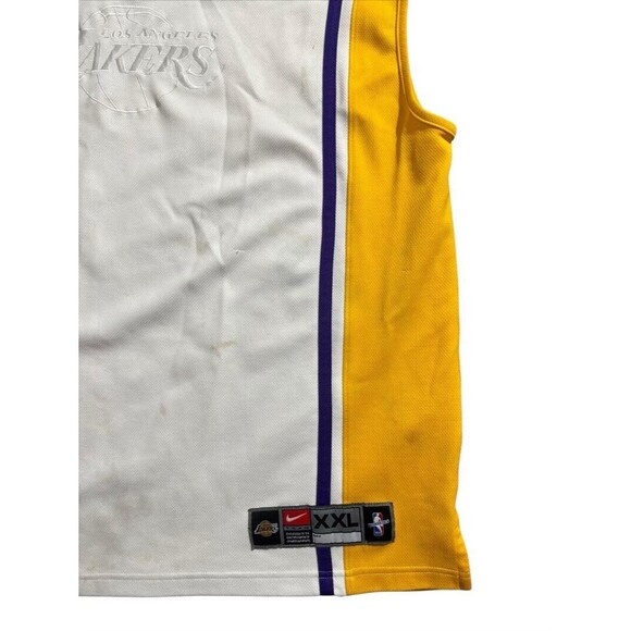 Vtg Nike Team Los Angeles Lakers Warm Up Shooting Jersey Tank Sz XXL 90s HTF - Picture 5 of 9